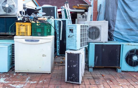 old refrigerators and air conditioners